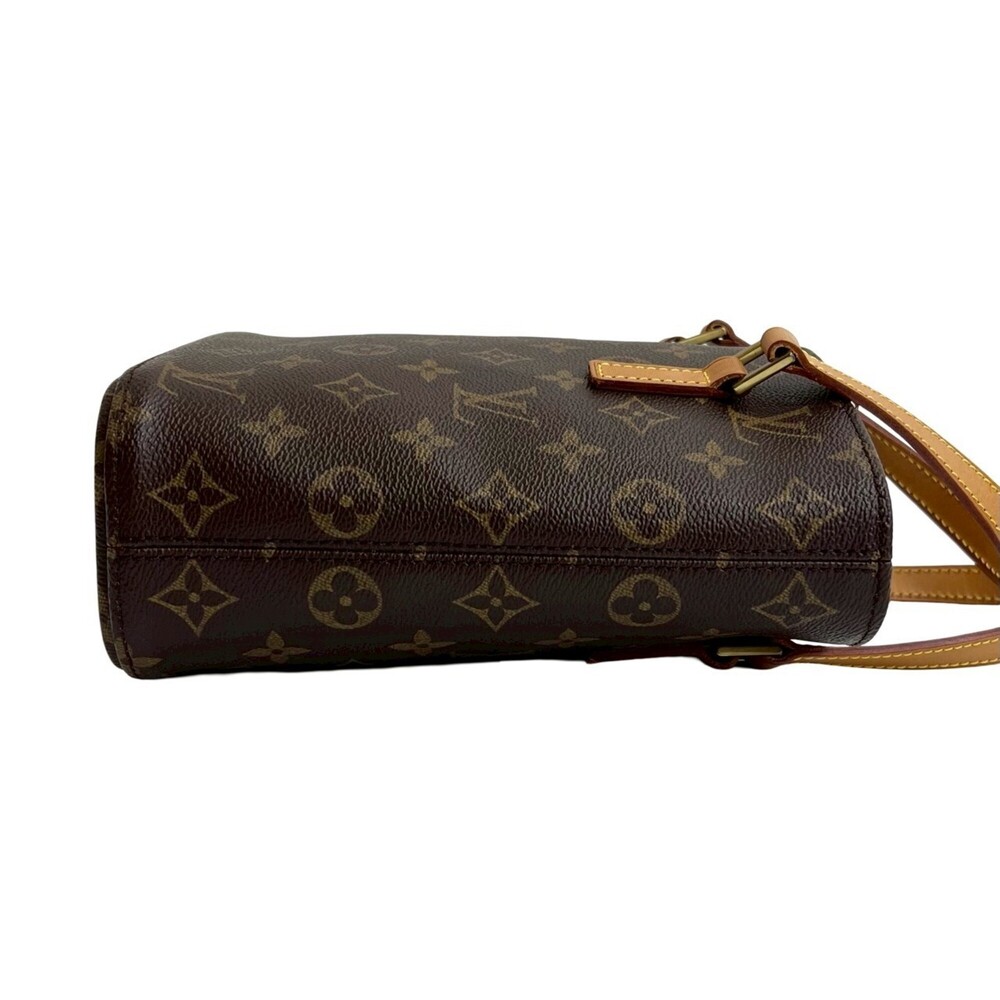 LOUIS VUITTON Authentic Brown Monogram Leather Tote Bag - Picture 6 of 10